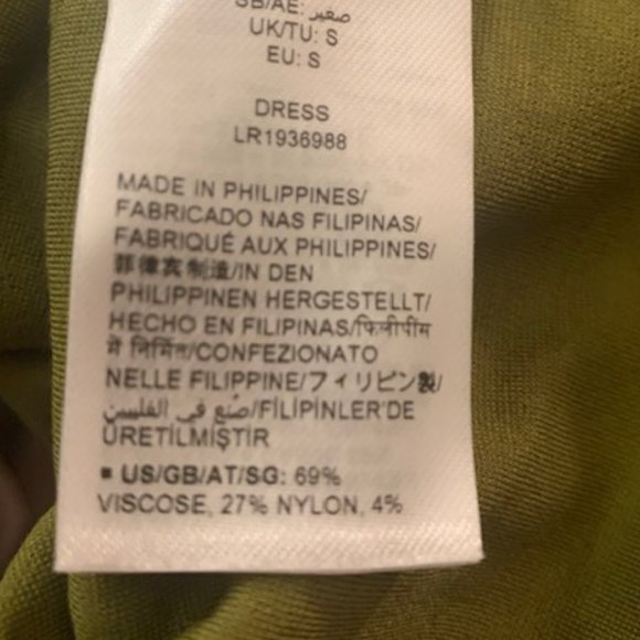 Lark & Ro Women's Avocado Green Knit Fit/Flare Dress Small NWT - Picture 6 of 8